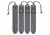 Vanquest Gear 5in MOLLE STICKS STIX 4 Pack, Wolf Gray, Small 99MS5X4-WG
