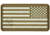 Vanquest Gear US Flag Reversed / Right-Star - Glow In The Dark Patch, Coyote Tan, 9ZUSFGR-275-CT-GITD