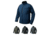Vertx Downrange Soft Shell Jacket VTX8830 w/ Water Repellent Shell, Bering Blue, Burnt Ash, Shadow Grey, Slate Grey