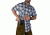 Vertx Men's  Weapon Guard Short Sleeve Guardian Shirt, Indigo Plaid, Medium F1 VTX1430 INP MEDIUM