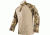 Mens Combat Long Sleeve Nyco 37.5 Active Particle Technology Rip-Stop with CRF Nylon/Cotton Shirt, Khaki, XLARGE