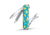 Victorinox Classic SD Small Pocket Knife with Scissors and Screwdriver, Banana Split, 58mm 0.6223.L1908US2