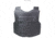 VISM Black Outer Carrier Vest w/Four Level IIIA Ballistic panels, Small, Black, BSO3AVBS