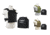 Vism Fast Plate Carrier w/2 10x12in Level IIIA Shooters Cut Soft Ballistic Panels, Black, Green, Tan