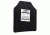 Vism Polyethylene Ballistic Plate - Shooters Cut 10in X12in, Black BPC1012