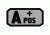 Voodoo Tactical Blood Type Rubber Patch, A+ Pos, Coyote, 07-0991007000