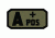 Voodoo Tactical Blood Type Rubber Patch, A+ Pos, OD Green, 07-0991004000