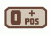 Voodoo Tactical Blood Type Rubber Patch, O+, Gray, 07-0995014000