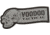 Voodoo Tactical Rubber Patch, Ribbon Logo, Gray, 07-0982014000