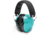 Walkers Dual Colored Passive Ear Muffs, 27 dB NRR, Light Teal, GWP-DCPM-LTL