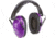 Walkers Folding College 23dB Muff, Purple/White, Purple, GWP-FCM-PUW