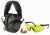 Walkers Low Profile Folding Ear Muffs, 31 dB NRR, Black, w/Glasses and Plugs, GWP-FPM1GFP