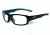 Wiley X Youth Force Gamer Sunglasses,Gloss Black/Metallic Blue,Clear Lens YFGAM02