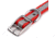 Winchester Pet Core D Ring High Visibility Reflective Collar with Name Plate, Red, M/L, KB-DRC-RD-M/L-NP-1