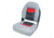Wise Pro-Angler Folding Boat Seat, Marble Grey/Regal Red/Charcoal, Medium, 3304-1881