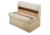 Wise Deluxe 36in Pontoon Bench And Base Sand/Chestnut/Gold, 8WD100-1010