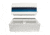 Wise Deluxe Pontoon 36in Pontoon Bench Seat, White/Navy/Blue, Large, 8WD100-1008