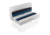 Wise Deluxe Pontoon 36in Pontoon Bench Seat, White/Navy/Blue, Large, 8WD100-1008