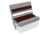 Wise Deluxe Pontoon Flip-Flop Seat, Grey/Red/Charcoal, Large, 8WD125FF-1012