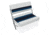 Wise Deluxe Pontoon Flip-Flop Seat, White/Navy/Blue, Large, 8WD125FF-1008