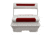 Wise DLX Pontoon 70 Qt Swingback Cooler, Brite White/Crimson Red, Large, DLX156-1906