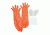 X-Stand Dirty Job Glove Kit, Orange, Pack of 4, XAAH405-4