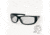 Idaho Sunglass, Shiny Black Frame, Clear Lenses, One Size Fits Most
