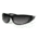 Zan Headgear Iowa Sunglass, Shiny Black Frame, Smoked Lenses EZIA01