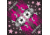 Zan Headgear Lethal Threat Bandanna, Pink Star Skull BLT005