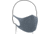 Zan Headgear Lightweight Face Masks, Gray, 2-Pack, FMLW287