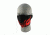 Zan Headgear Neoprene Half Mask, Red Flames, WNFM229RH