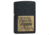 Zippo Black Crackle Classic Style Lighter w/ Zippo Logo Brass Emblem 362