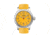 Zippo Casual Classic Style Watch, Yellow Dial &amp; Yellow Leather Strap 45005