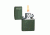 Zippo Classic Style Lighter w/ Zippo Logo, Green Matte 221ZL