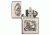 Zippo Ivory Scrimshaw Liberty Eagle Chrome Pocket Lighter, 29517