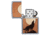 Zippo Woodchuck USA Howling Wolf Lighter w/ Click, Silver, One Size, 49043