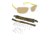 Zoinx Wrap Polarized Sunglasses - Mens, Silver Frame, Amber Lens 4010450