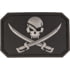 MIL-TEC PVC 3D Jolly Roger Patch, Black, 16832202