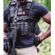 221B Tactical Phantom Plate Carrier, 10in x 12in Plate Fit, Black, One Size, PPC-10X12-BLK