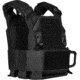 221B Tactical QRF Low Visibility Minimalist Plate Carrier, Black, One Size, QRFPC-BLK