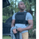 221B Tactical Stealth Low Visibility Concealed Body Armor Plate Carrier, Black, 765347636649