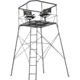 Barronett Blinds Rivers Edge Quad Pod Tower Stand 2-Man with Swivel Chairs F24CD3EF, QRRE401