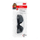 3M Flat Temple Safety Eyewear, Black/Grey Frame, Grey/Scratch Resistant Lens,6/case 47011-WV6
