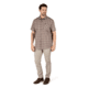 5.11 Tactical Carson Plaid Short Sleeve Shirt, Stone Plaid - 71394-417-S