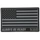 5.11 Tactical USA Patch, Black, 1 SZ, 81024-019-1 SZ