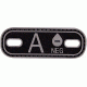 5IVE STAR GEAR Morale Patch,Blood Type A Minus,Black/Grey 6629000