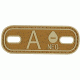5IVE STAR GEAR Morale Patch,Blood Type A Minus,Coyote/Tan 6637000