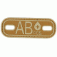 5IVE STAR GEAR Morale Patch,Blood Type AB Plus,Coyote/Tan 6640000