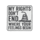 5IVE STAR GEAR My Rights Morale Patch, 2.5in x 2in, 6743000
