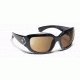 7 Eye AirDam Leveche Sunglasses,SharpView Polarized Copper Lens,Glossy Black Frame,S-L 440554